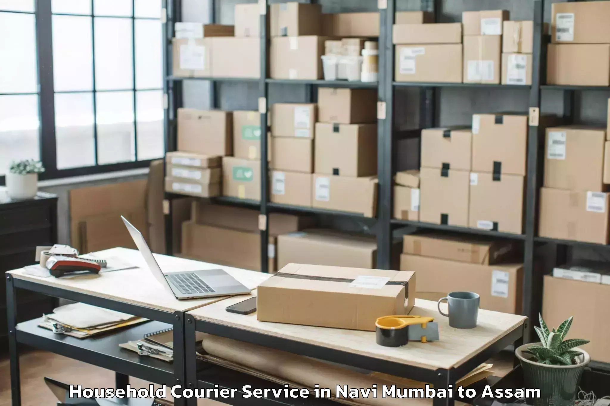 Hassle-Free Navi Mumbai to Udharbond Household Courier